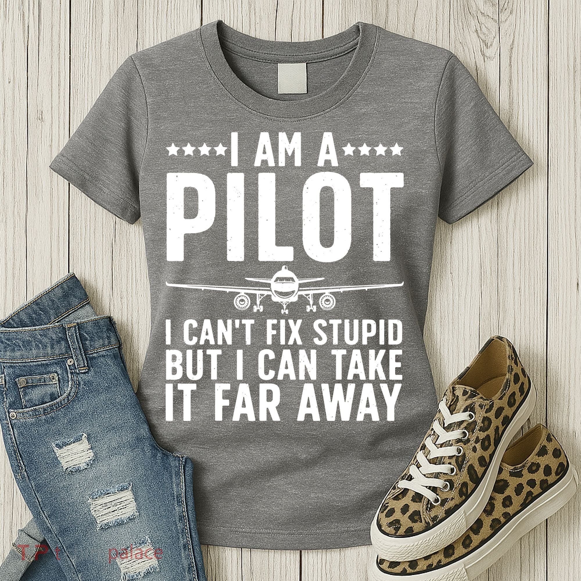 Funny Pilot Art For Men Women Aircraft Themed Airplane Pilot Women's T-Shirt