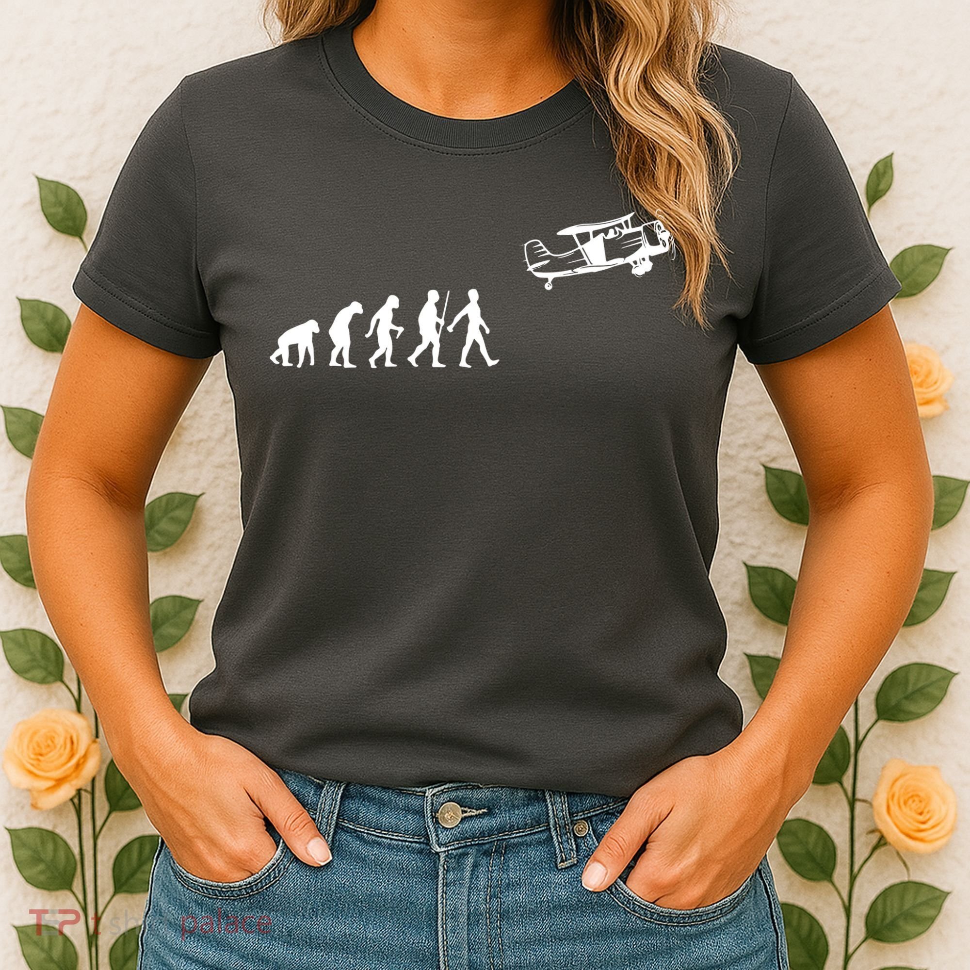 Funny Pilot Art For Men Women Airplane Pilot Aviation Lovers Women's T-Shirt