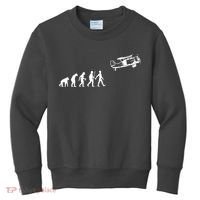 Funny Pilot Art For Men Women Airplane Pilot Aviation Lovers Kids Sweatshirt thumb 0