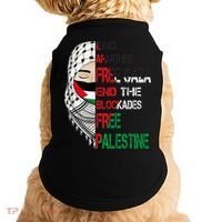 Free Palestine Arabic Palestine Gaza Jerusalem Support Flag Doggie Tank thumb 0