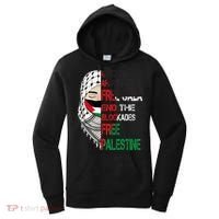 Free Palestine Arabic Palestine Gaza Jerusalem Support Flag Women's Hoodie thumb 0