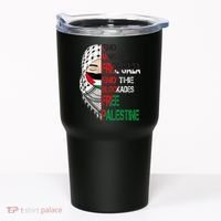 Free Palestine Arabic Palestine Gaza Jerusalem Support Flag Tumbler thumb 0