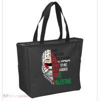 Free Palestine Arabic Palestine Gaza Jerusalem Support Flag Tote Bag thumb 2