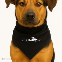 Flying Pilot , Aviation Heartbeat USA-Made Doggie Bandana thumb 1