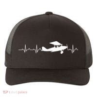 Flying Pilot , Aviation Heartbeat Yupoong Adult 5-Panel Trucker Hat thumb 0