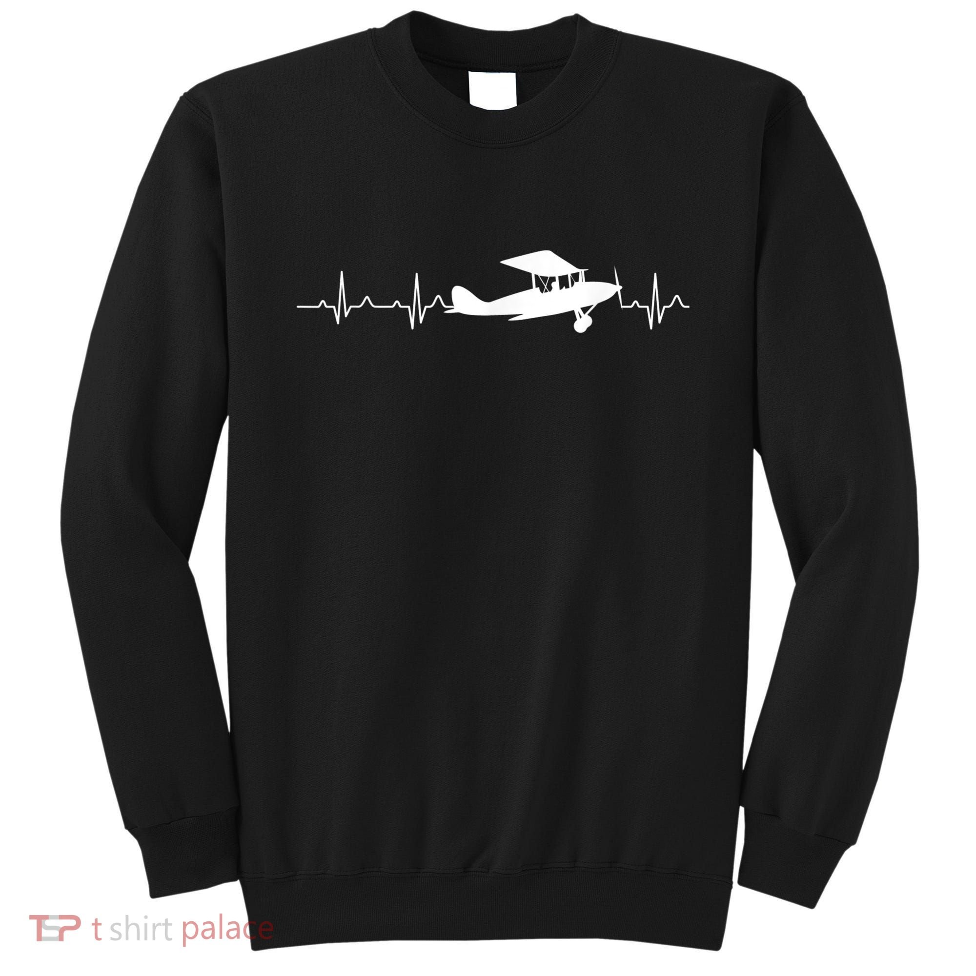 Flying Pilot , Aviation Heartbeat Sweatshirt