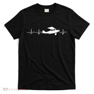 Flying Pilot , Aviation Heartbeat T-Shirt