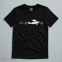 Flying Pilot , Aviation Heartbeat T-Shirt thumb 5