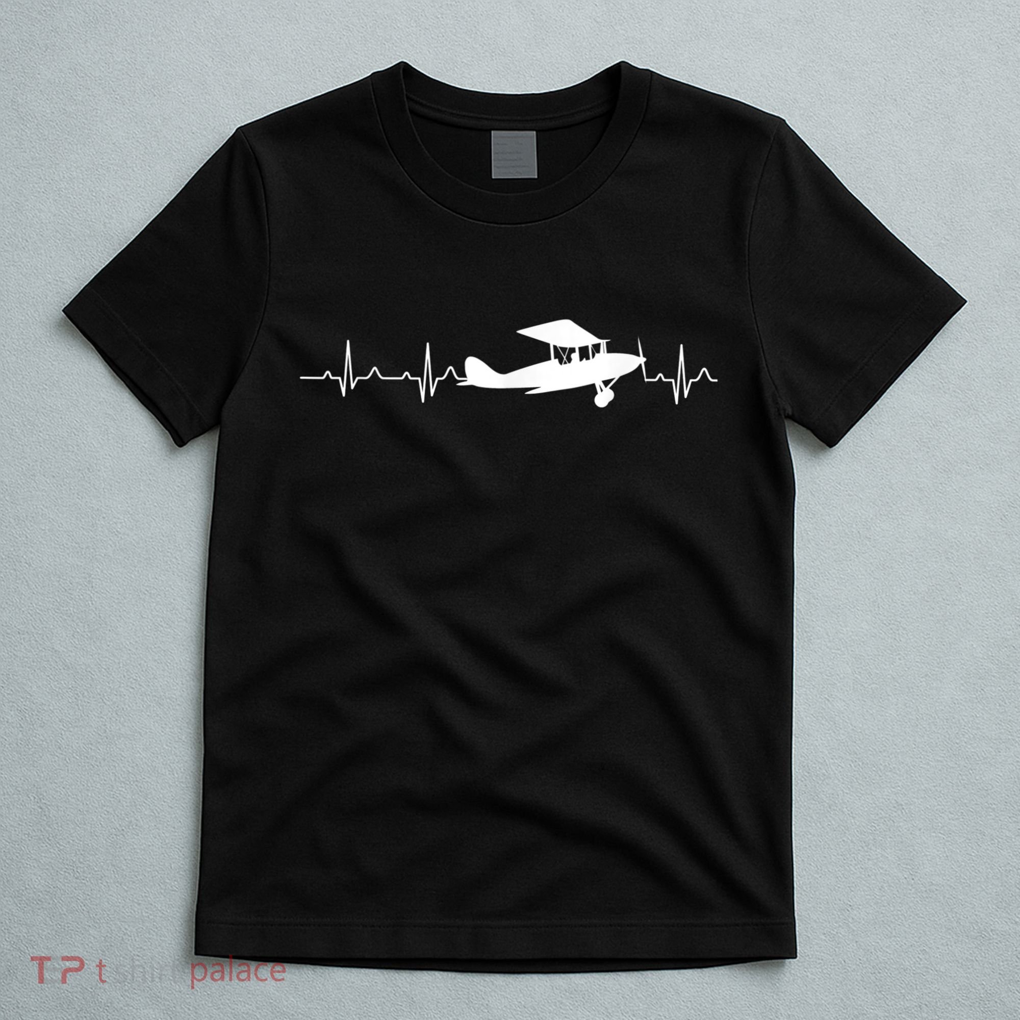 Flying Pilot , Aviation Heartbeat T-Shirt