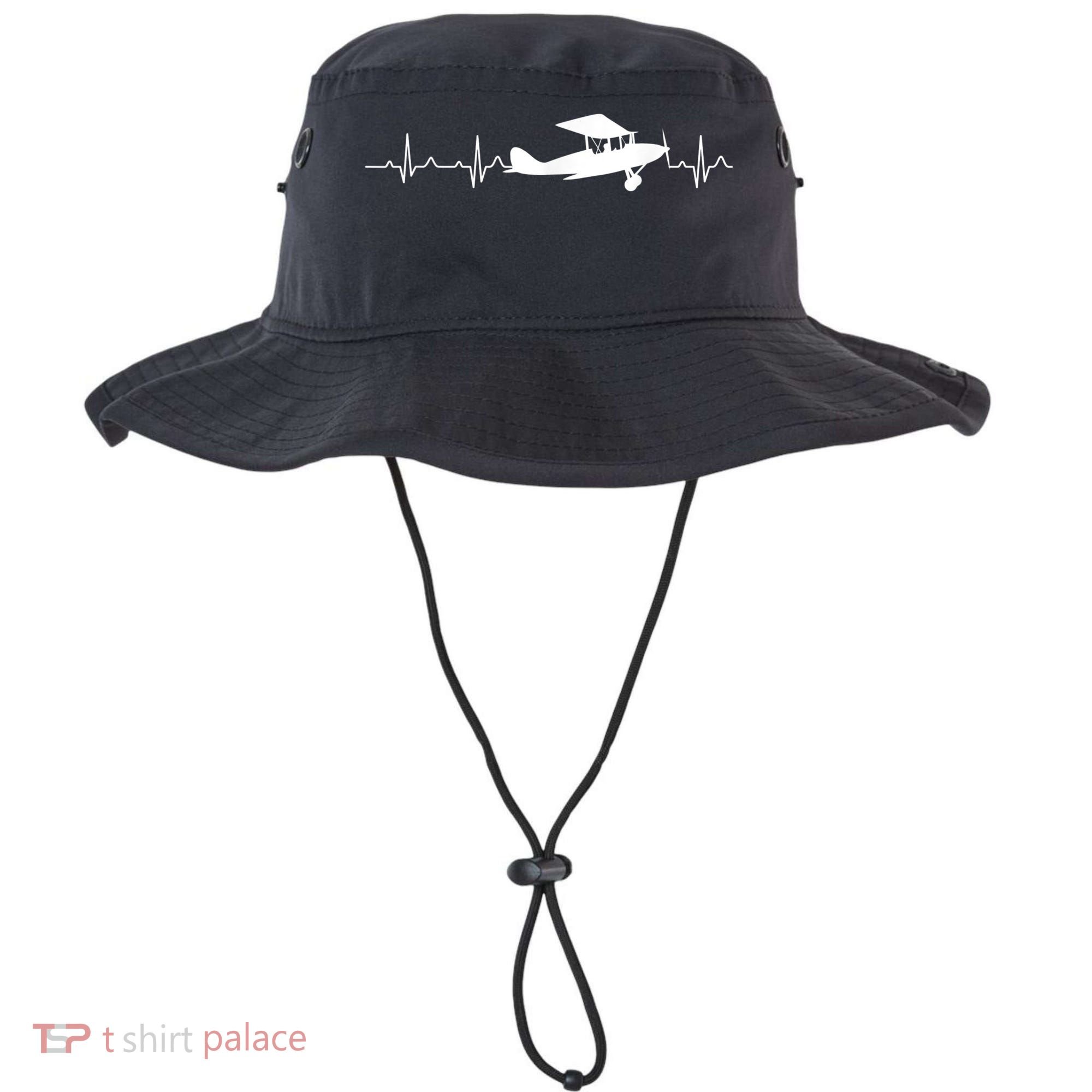 Flying Pilot , Aviation Heartbeat Bucket Hat
