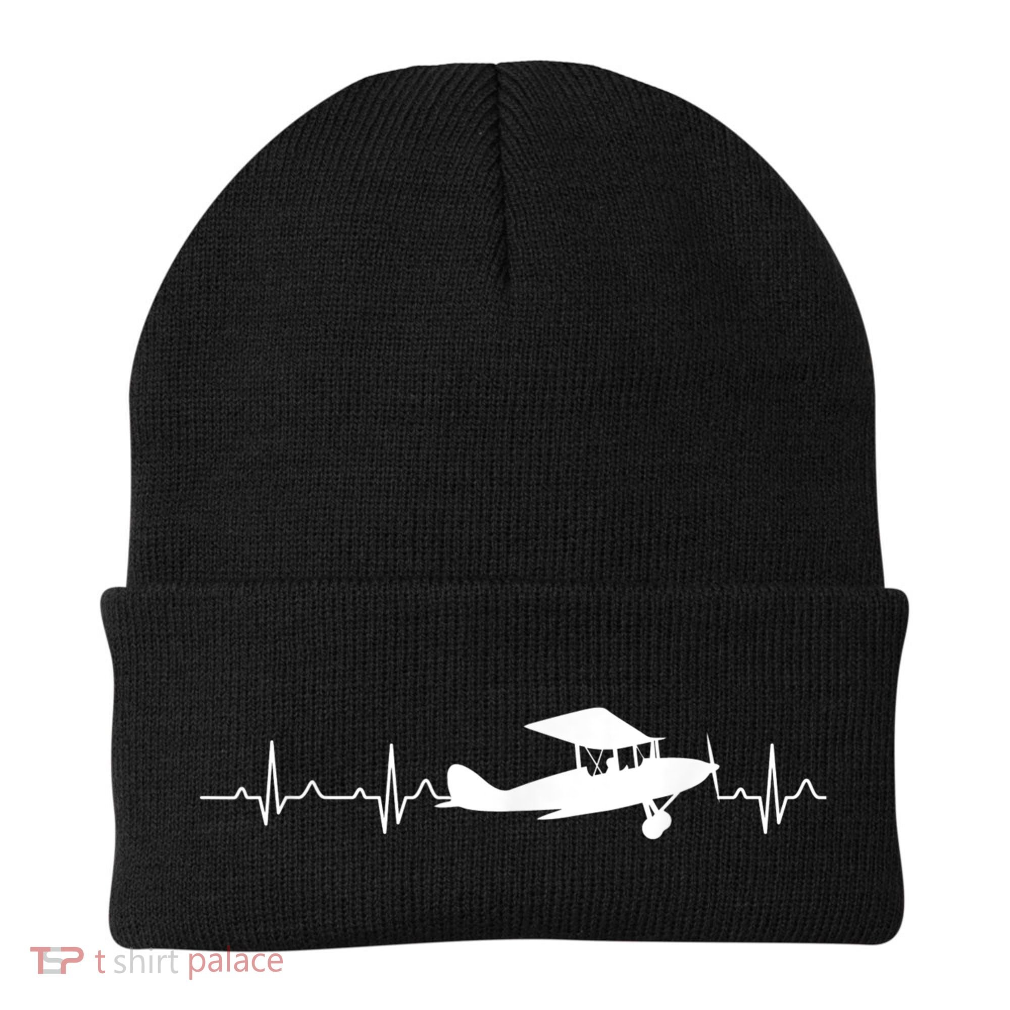 Flying Pilot , Aviation Heartbeat Beanie