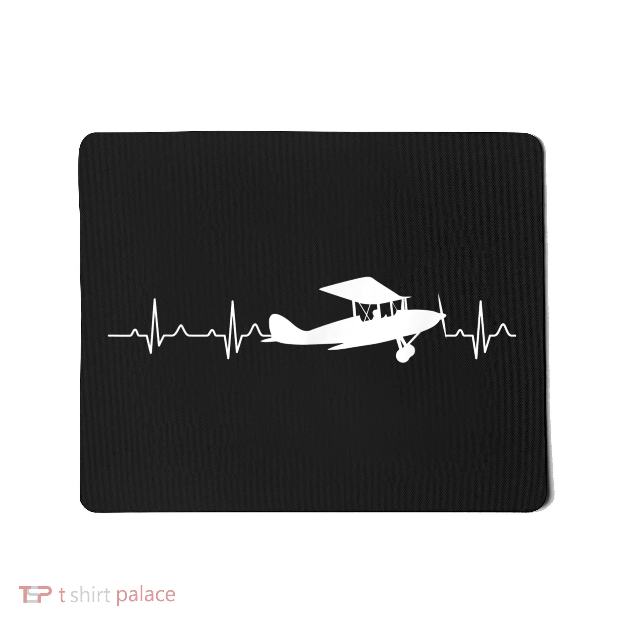 Flying Pilot , Aviation Heartbeat Mousepad
