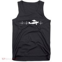 Flying Pilot , Aviation Heartbeat Tank Top thumb 0
