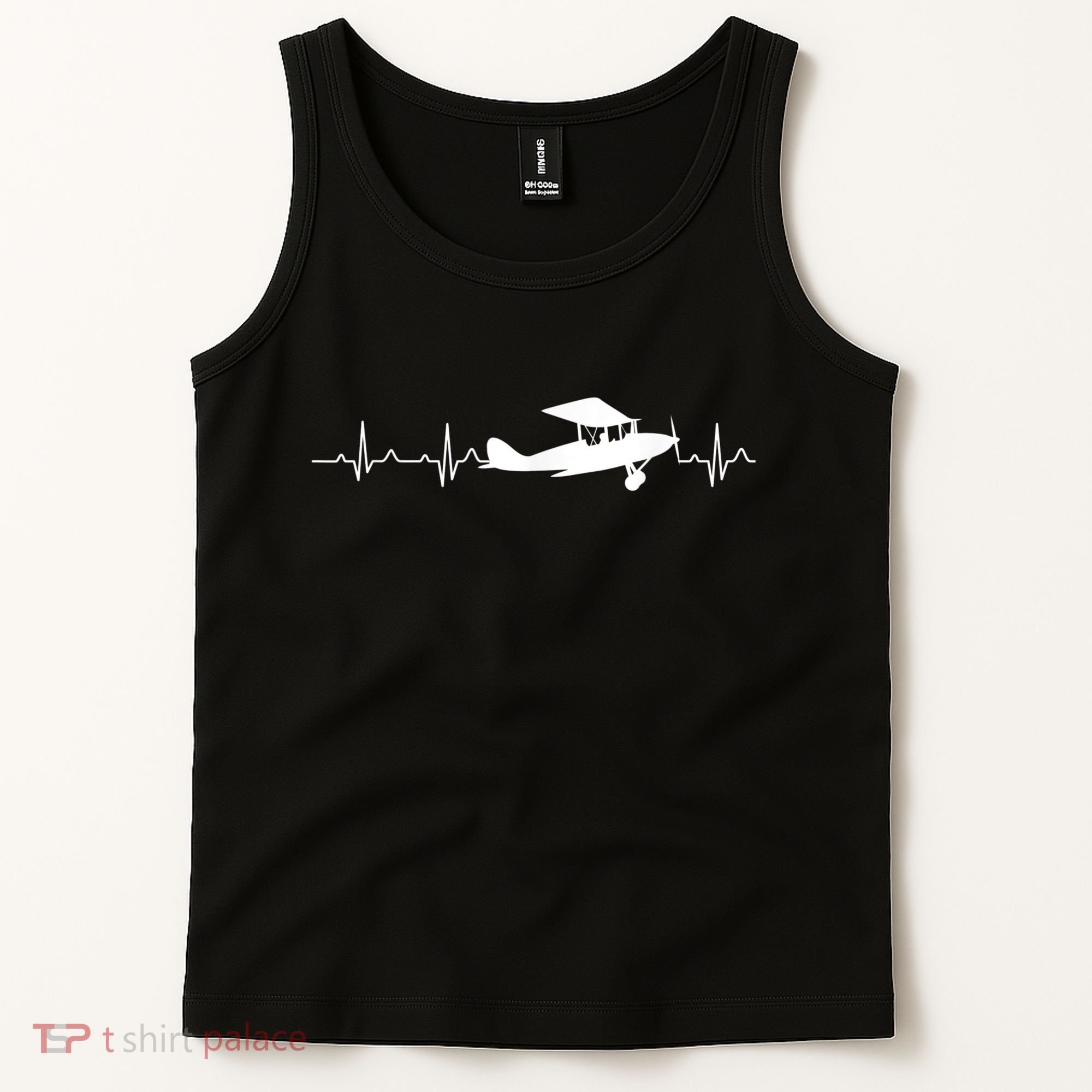 Flying Pilot , Aviation Heartbeat Tank Top