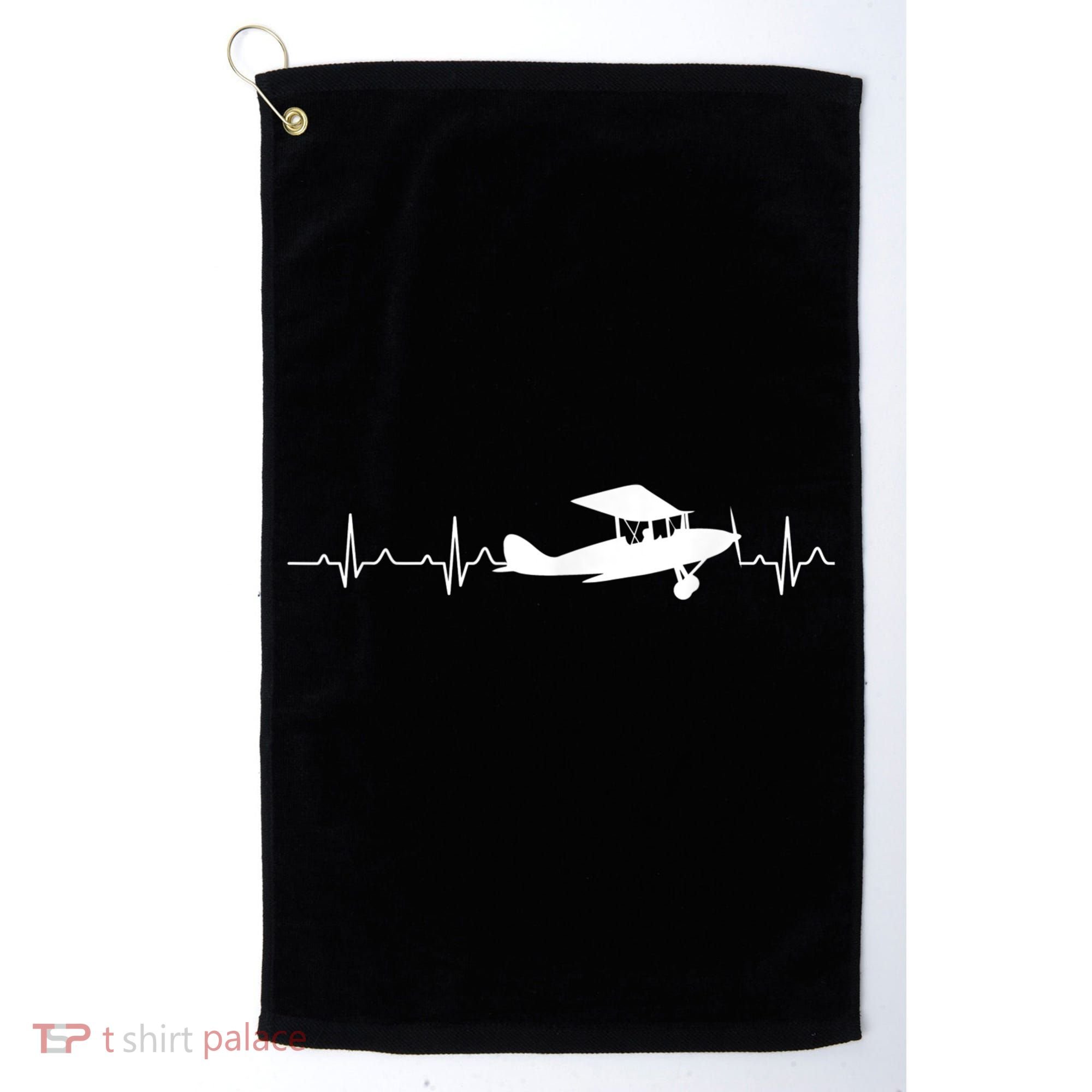 Flying Pilot , Aviation Heartbeat Golf Towel