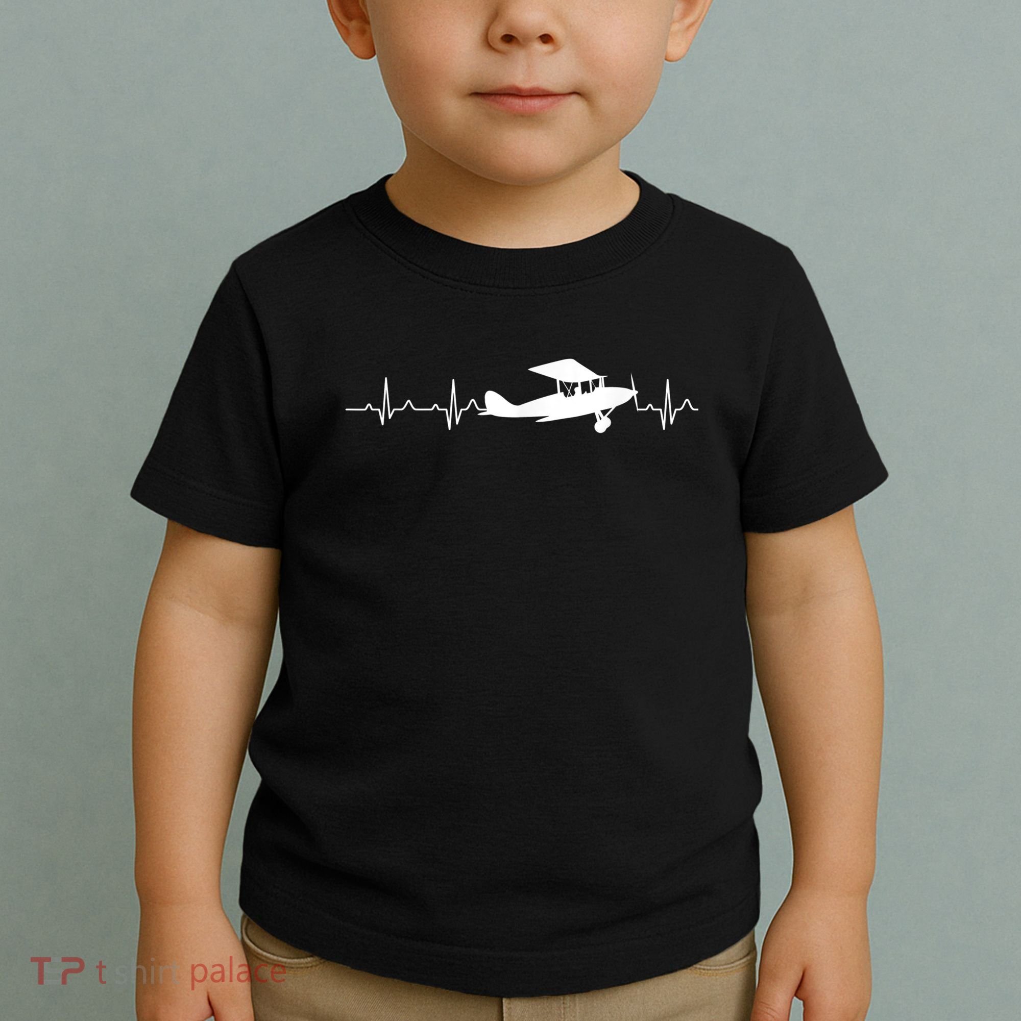 Flying Pilot , Aviation Heartbeat Toddler T-Shirt