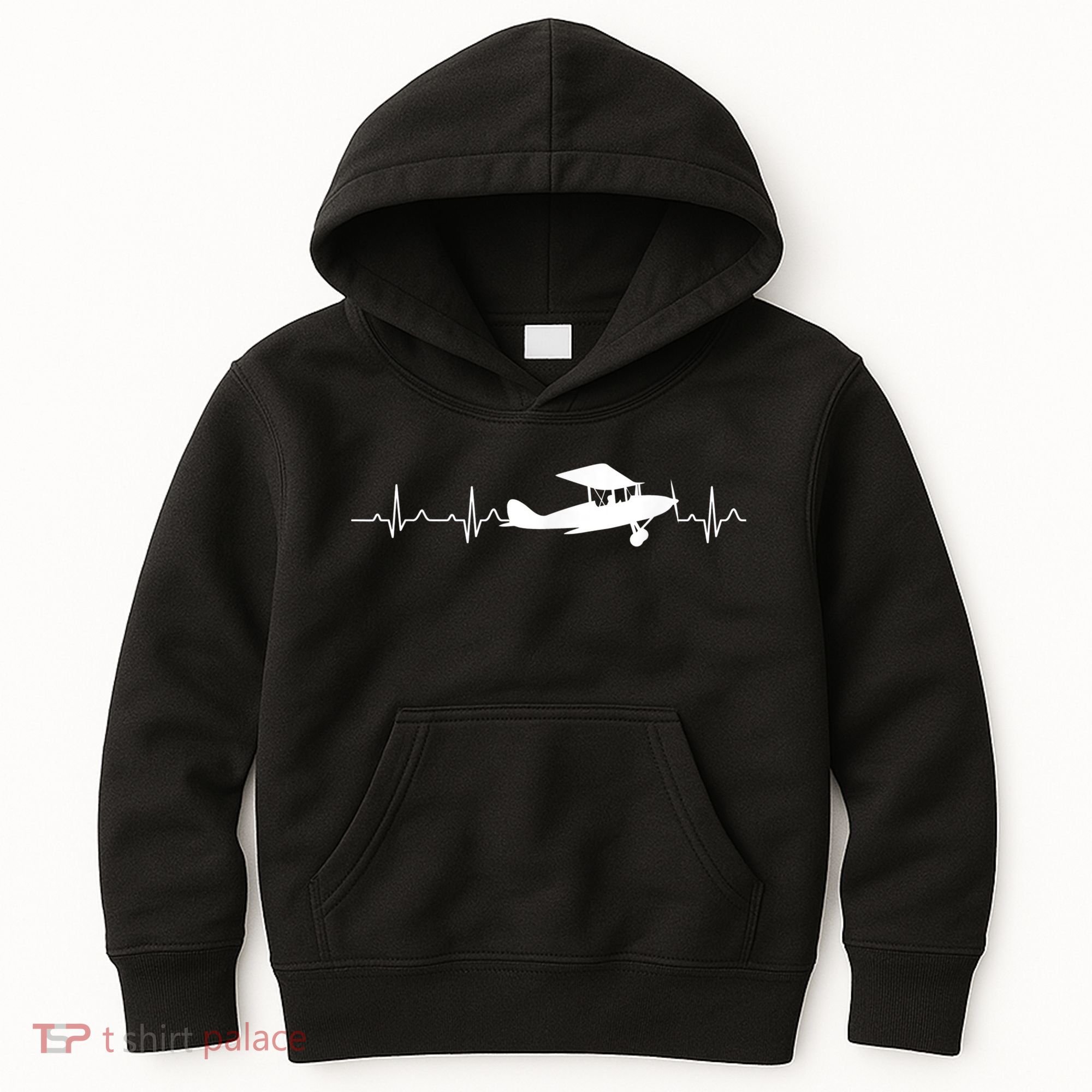 Flying Pilot , Aviation Heartbeat Kids Hoodie