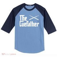 Funny Pool Billiards Player The Cue Father Gift Raglan Baseball Sleeve Shirt thumb 0