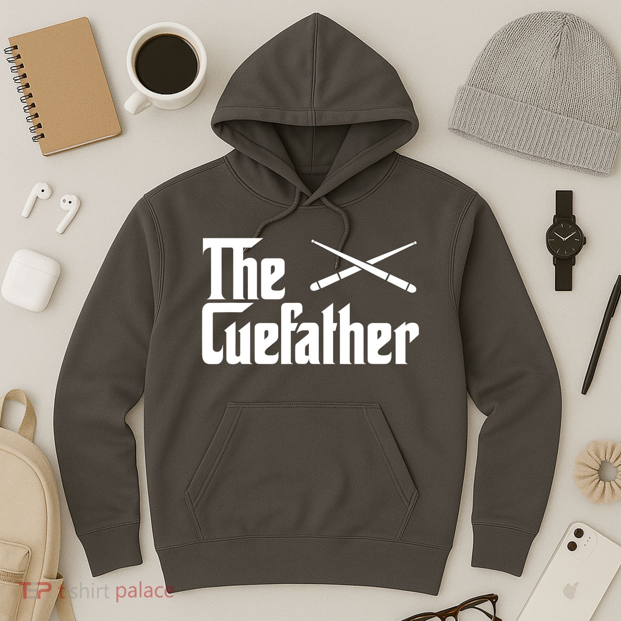 Funny Pool Billiards Player The Cue Father Gift Hoodie