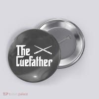 Funny Pool Billiards Player The Cue Father Gift Button thumb 0