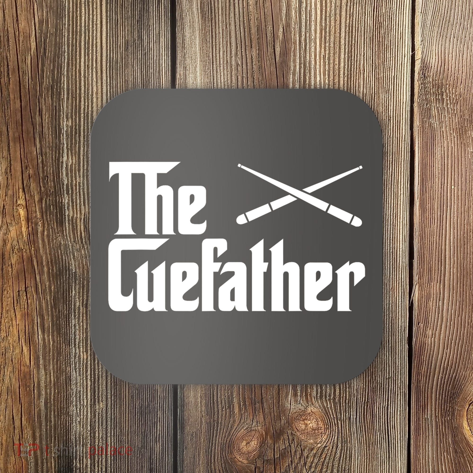 Funny Pool Billiards Player The Cue Father Gift Coaster