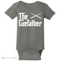 Funny Pool Billiards Player The Cue Father Gift Baby Bodysuit thumb 0