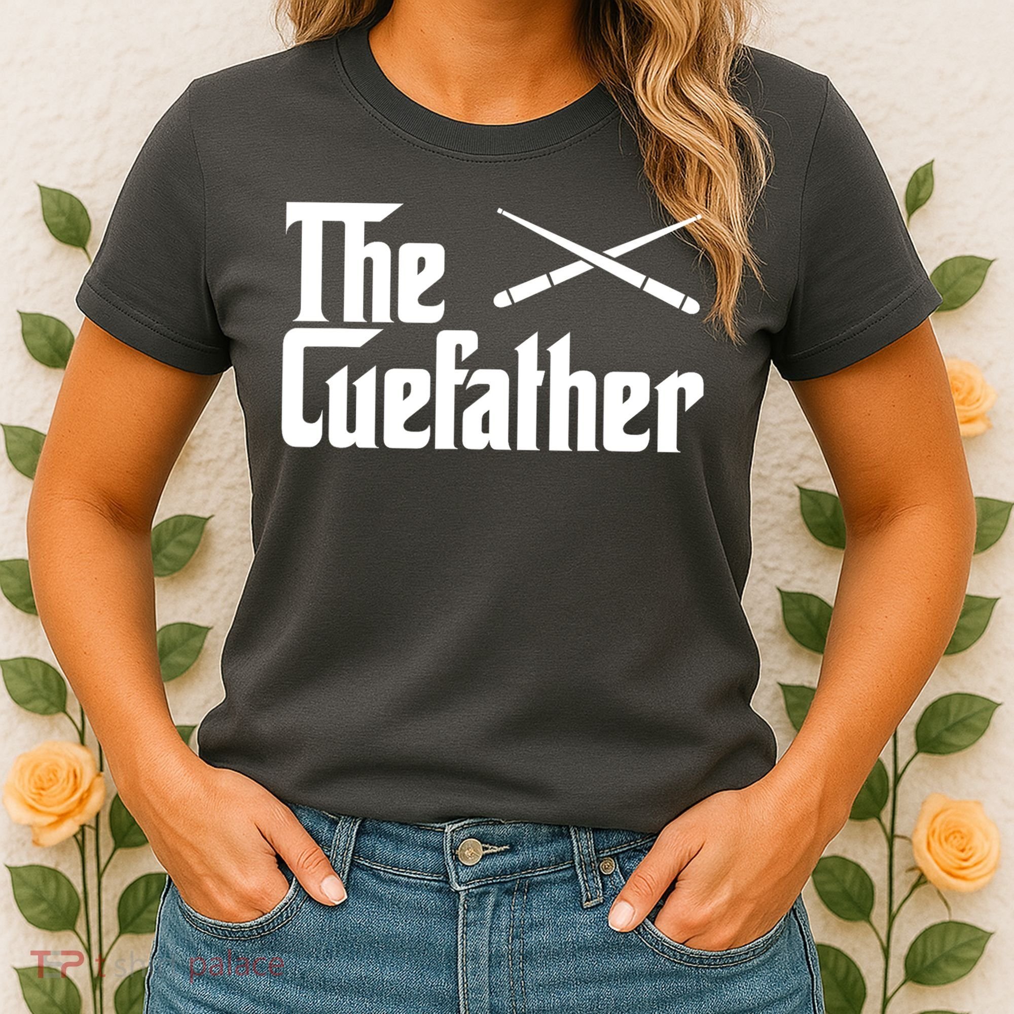 Funny Pool Billiards Player The Cue Father Gift Women's T-Shirt