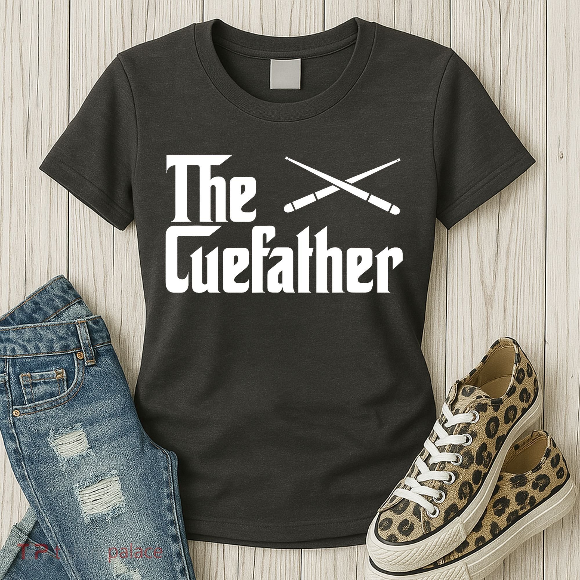 Funny Pool Billiards Player The Cue Father Gift Women's T-Shirt