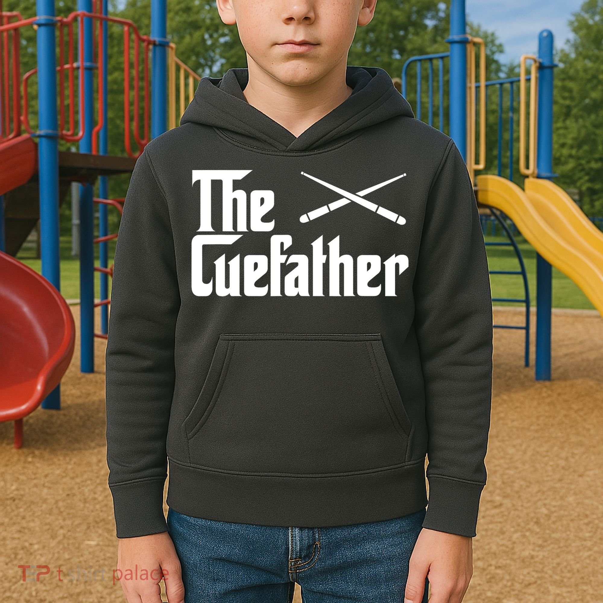 Funny Pool Billiards Player The Cue Father Gift Kids Hoodie