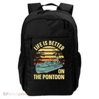 Funny Pontoon Boat Art For Boating Pontoon Captain Backpack thumb 0