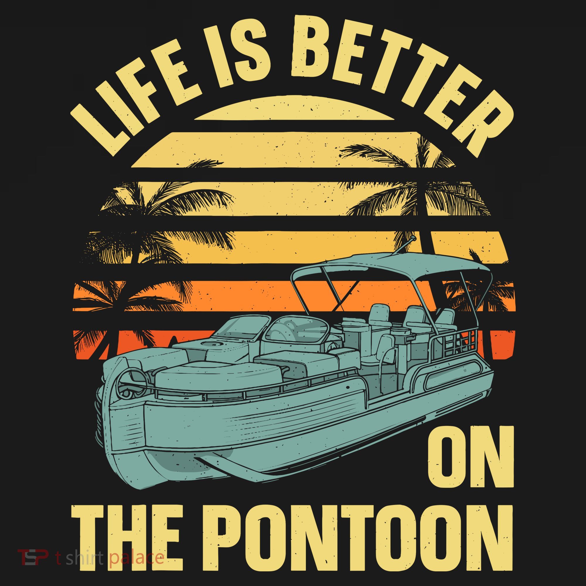 Funny Pontoon Boat Art For Boating Pontoon Captain Backpack