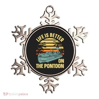 Funny Pontoon Boat Art For Boating Pontoon Captain Ornament