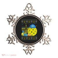 Funny Pickleball Ball Orah Dreidel Ugly Hanukkah Sweater Funny Gift Ornament thumb 0