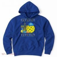 Funny Pickleball Ball Orah Dreidel Ugly Hanukkah Sweater Funny Gift Hoodie thumb 0