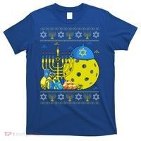 Funny Pickleball Ball Orah Dreidel Ugly Hanukkah Sweater Funny Gift T-Shirt thumb 0