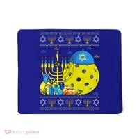 Funny Pickleball Ball Orah Dreidel Ugly Hanukkah Sweater Funny Gift Mousepad thumb 0