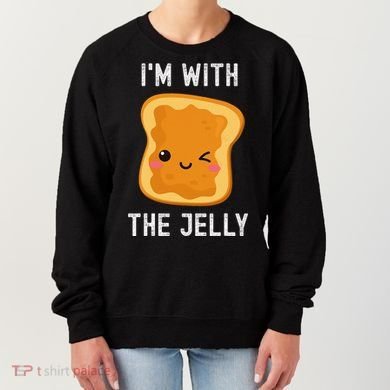 Funny Peanut Butter & Jelly Matching His & Hers Couples Women's Sweatshirt