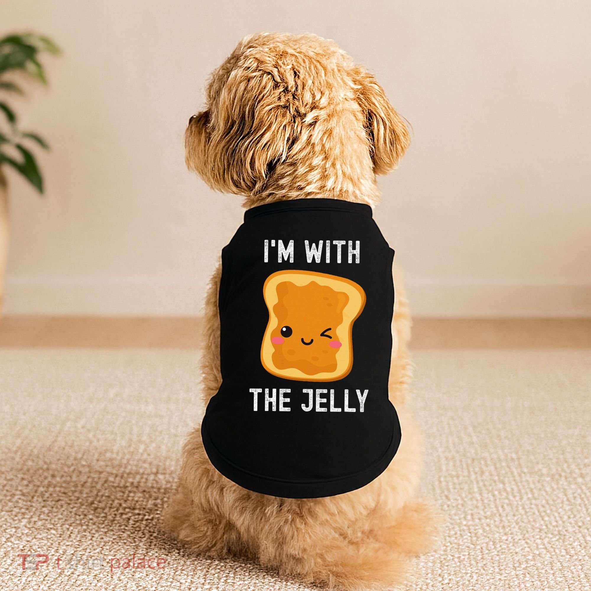 Funny Peanut Butter & Jelly Matching His & Hers Couples Doggie Tank