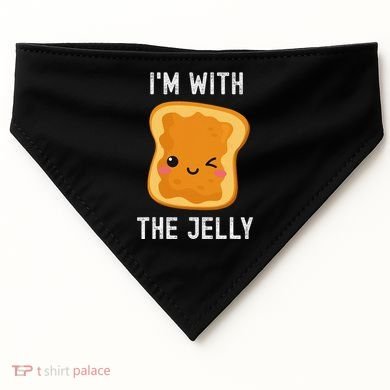 Funny Peanut Butter & Jelly Matching His & Hers Couples USA-Made Doggie Bandana
