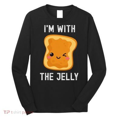 Funny Peanut Butter & Jelly Matching His & Hers Couples Long Sleeve Shirt