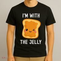 Funny Peanut Butter & Jelly Matching His & Hers Couples T-Shirt thumb 3