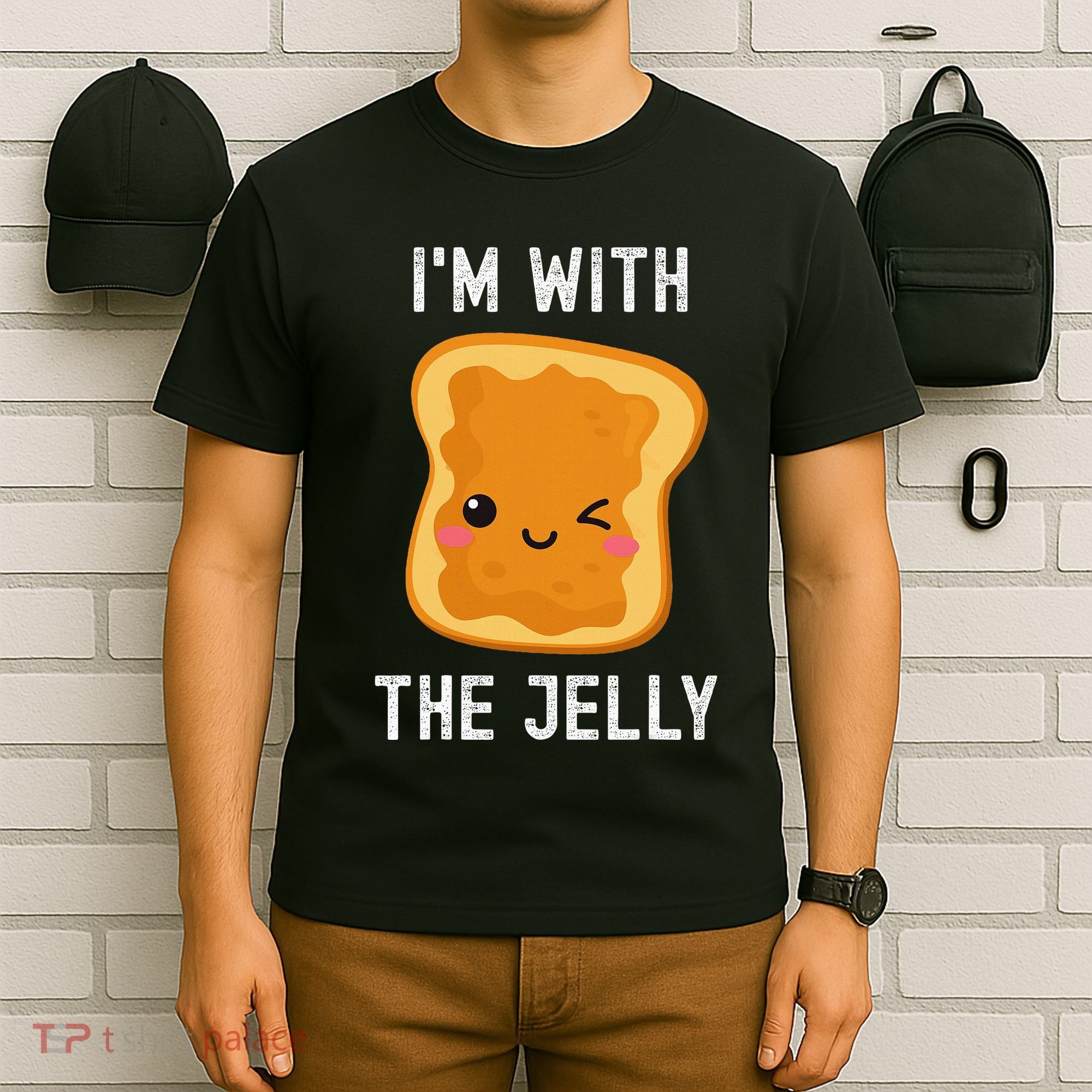 Funny Peanut Butter & Jelly Matching His & Hers Couples T-Shirt