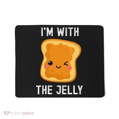 Funny Peanut Butter & Jelly Matching His & Hers Couples Mousepad
