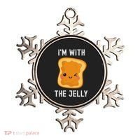 Funny Peanut Butter & Jelly Matching His & Hers Couples Ornament thumb 0