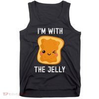 Funny Peanut Butter & Jelly Matching His & Hers Couples Tank Top thumb 0