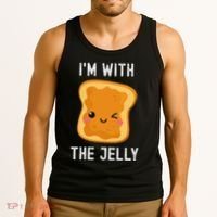 Funny Peanut Butter & Jelly Matching His & Hers Couples Tank Top thumb 3