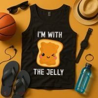 Funny Peanut Butter & Jelly Matching His & Hers Couples Tank Top thumb 4