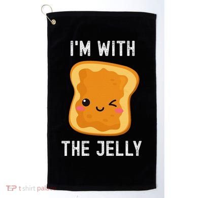Funny Peanut Butter & Jelly Matching His & Hers Couples Golf Towel