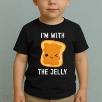 Funny Peanut Butter & Jelly Matching His & Hers Couples Toddler T-Shirt thumb 2