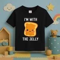 Funny Peanut Butter & Jelly Matching His & Hers Couples Toddler T-Shirt thumb 3